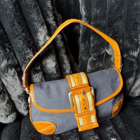 Michael Kors Y2K Denim Buckle boho shoulder bag bratz - Picture 3 of 16